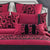 Afton Red Black European Pillowcase Pair