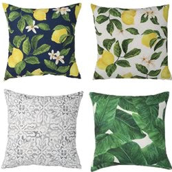 Outdoor pillows best sale with lemons