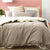 Essentials Vintage Washed Charcoal Quilt Cover Set